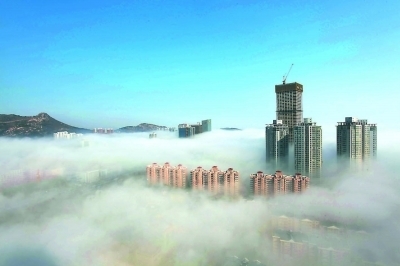 連云港&ldquo;仙境&rdquo;:沿海一線現平流霧美景(圖)-蘇州
